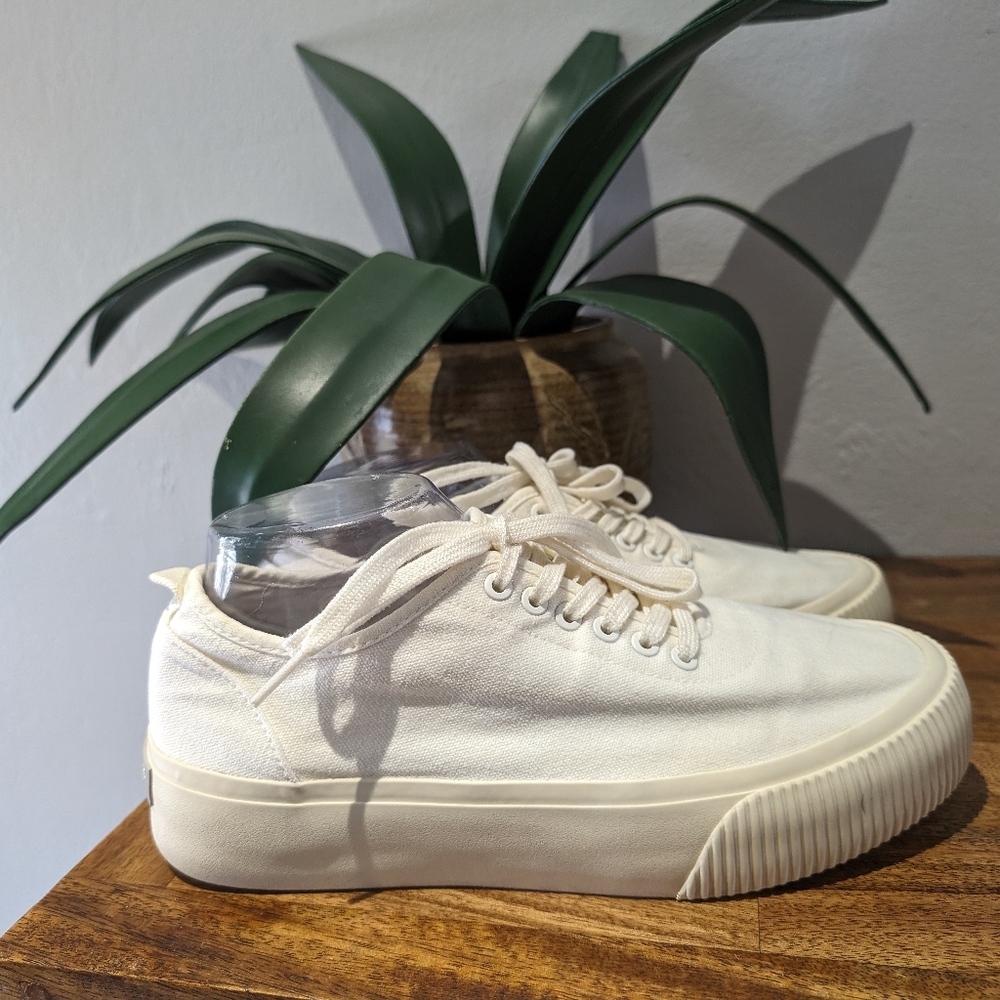 Everlane platform white sneakers‎ size 10